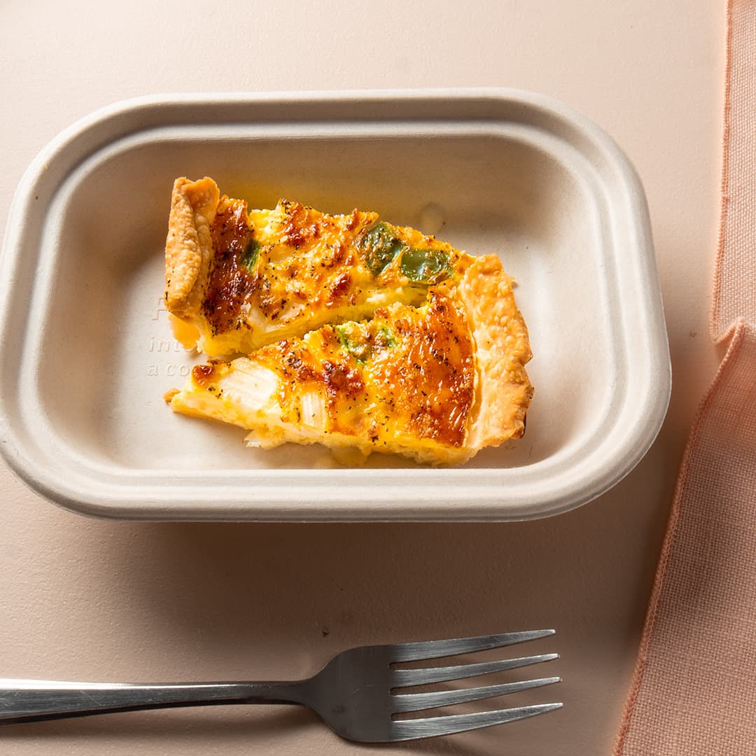 Veggie Cheddar Quiche