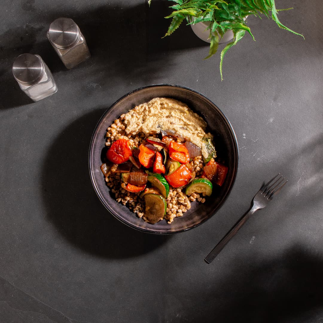 Vegetarian Mediterranean Lentil Bowl