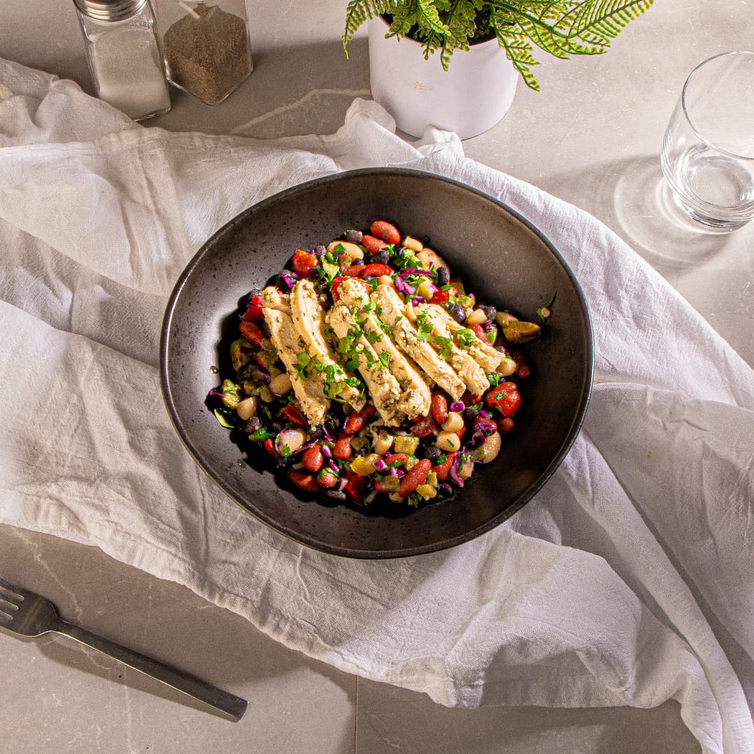 Hearty Southwest Bean Salad with Chicken