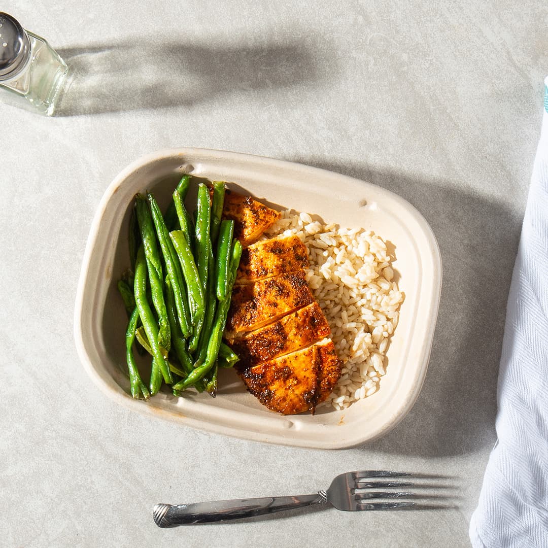 Roasted Chicken and Green Beans