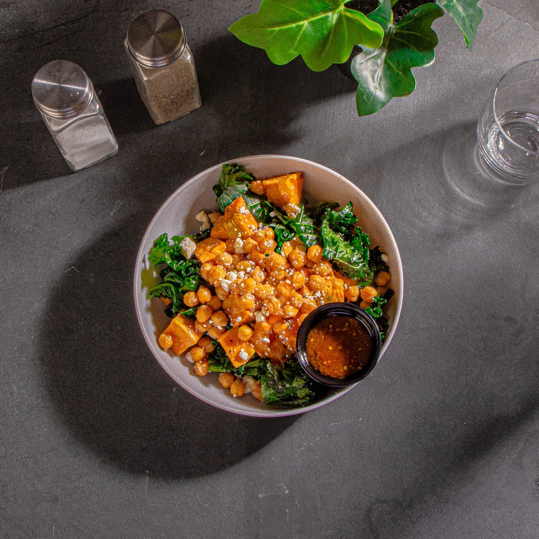 Vegetarian Feta Kale Bowl
