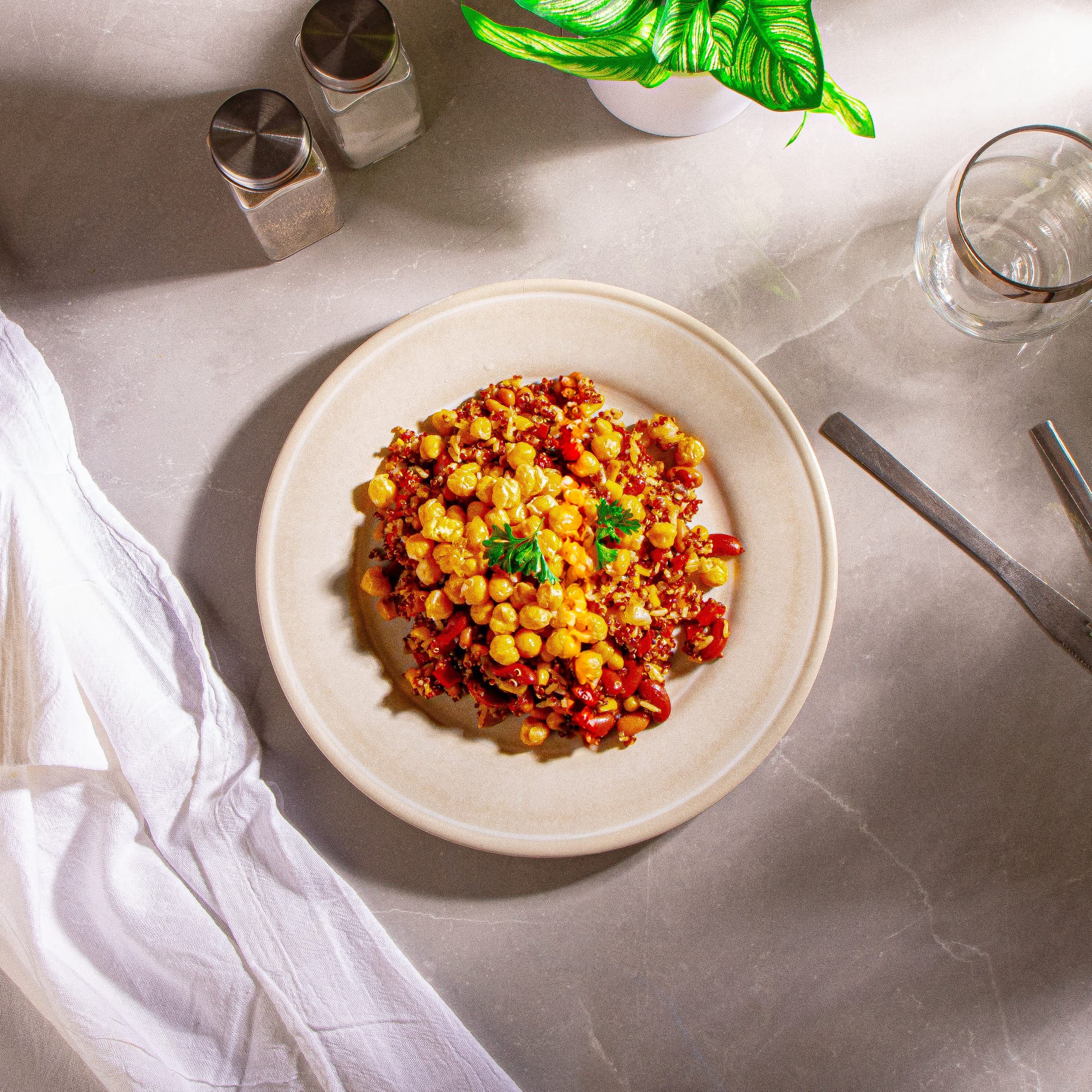 Chickpea Quinoa Super Fuel Salad