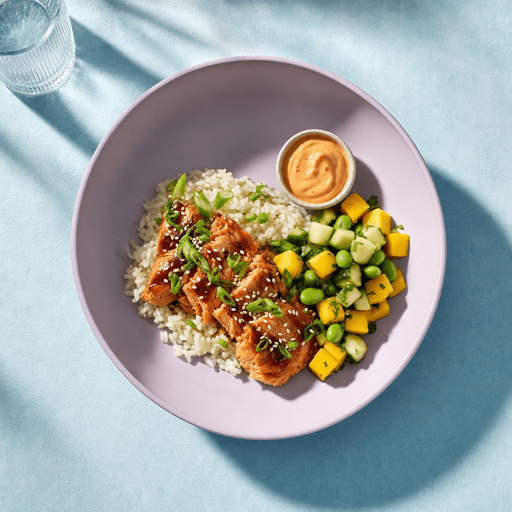 Teriyaki Salmon Rice Bowl