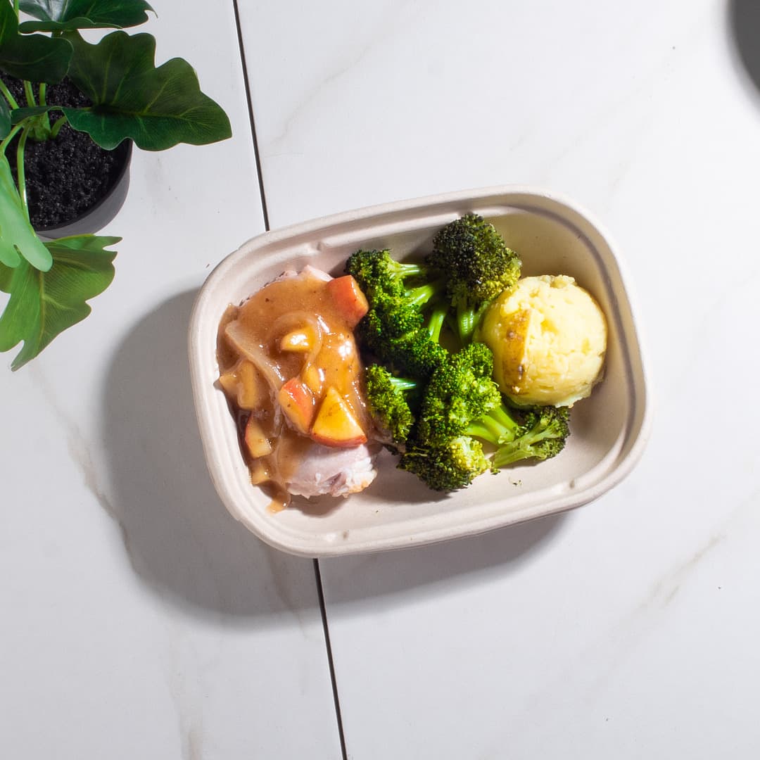 Pork Chops with Sage Apples