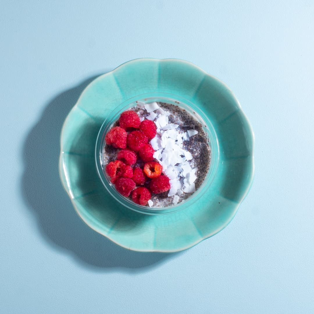 Keto Raspberry Chia Pudding